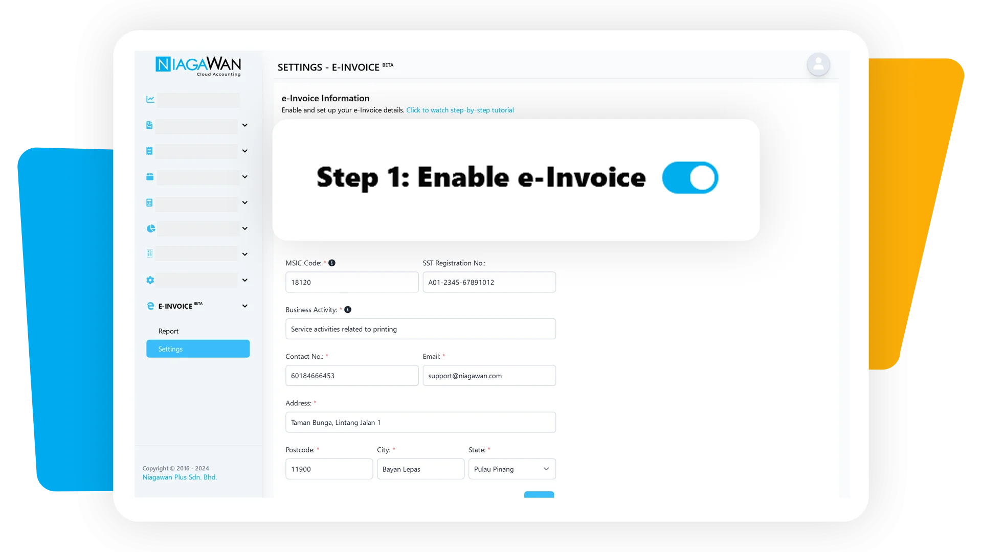 Step 1 - Company Profile