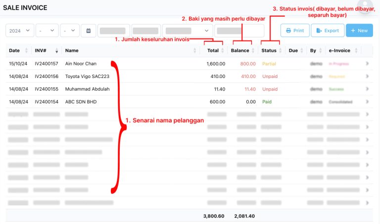 NiagaPlus helps easily track customer debt