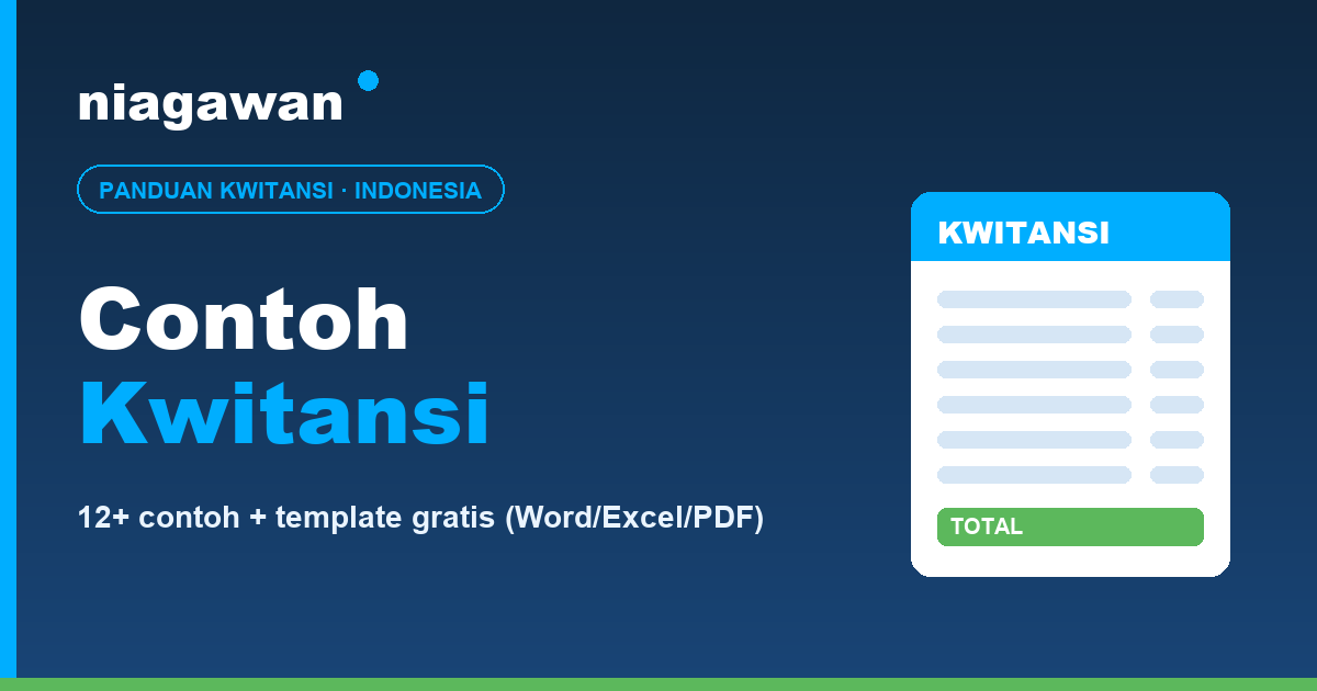 Contoh Kwitansi Pembayaran: 12+ Contoh, Template Gratis (Word/Excel/PDF ...