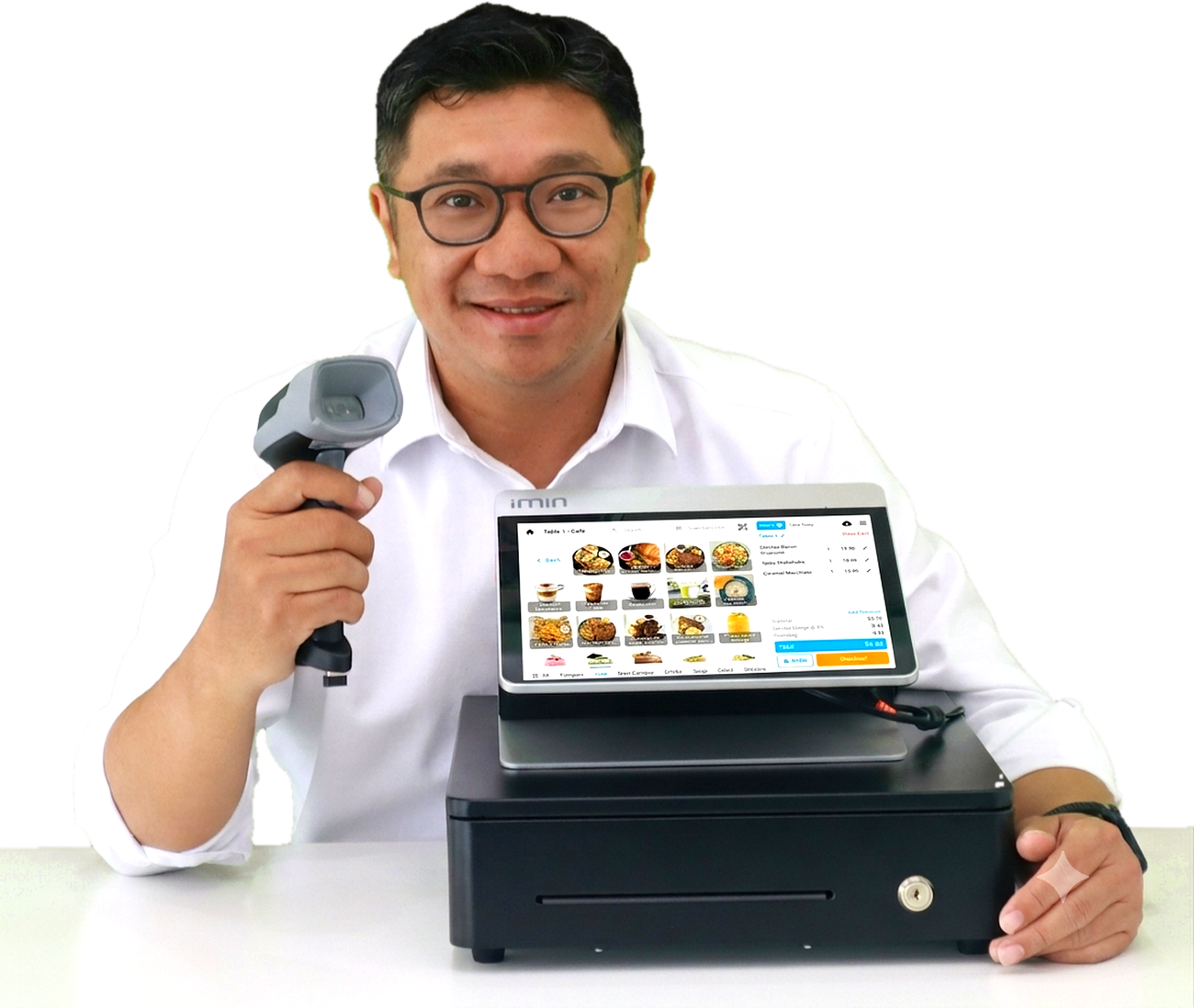 Niagawan Kasir di perangkat iMin di toko