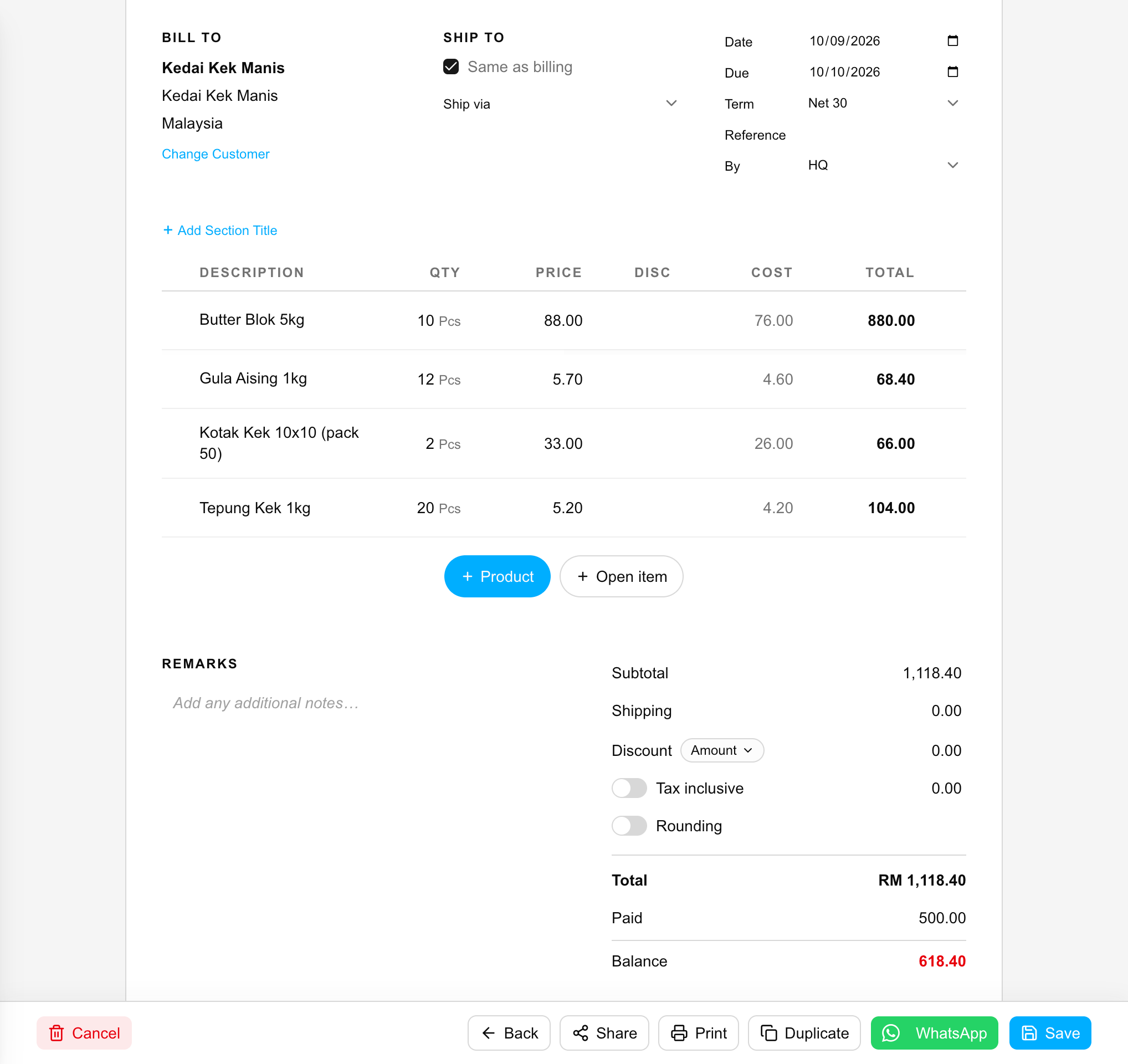 Customer Pays Part? Track the Balance
