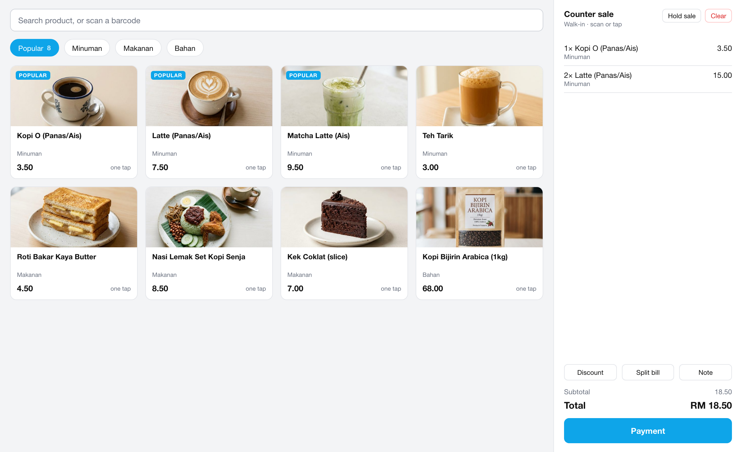Order terus ke dapur, semua peranti selari