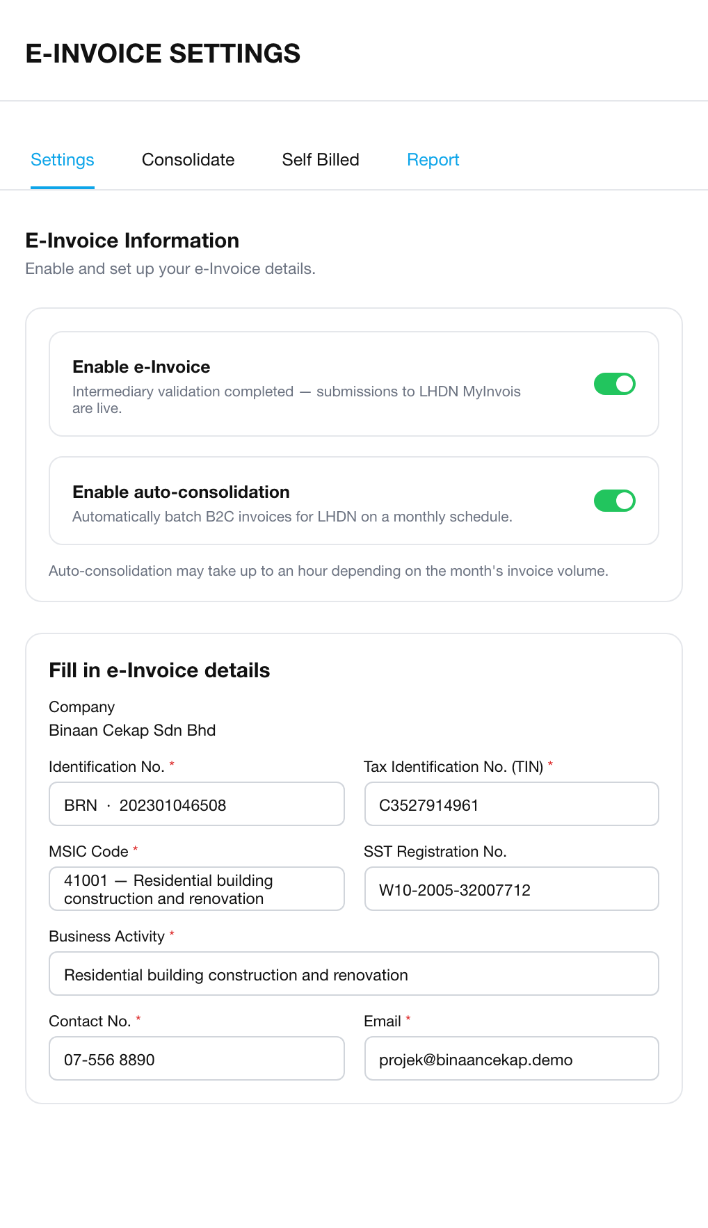 Sistem sedia untuk e-Invois — termasuk subkontraktor individu