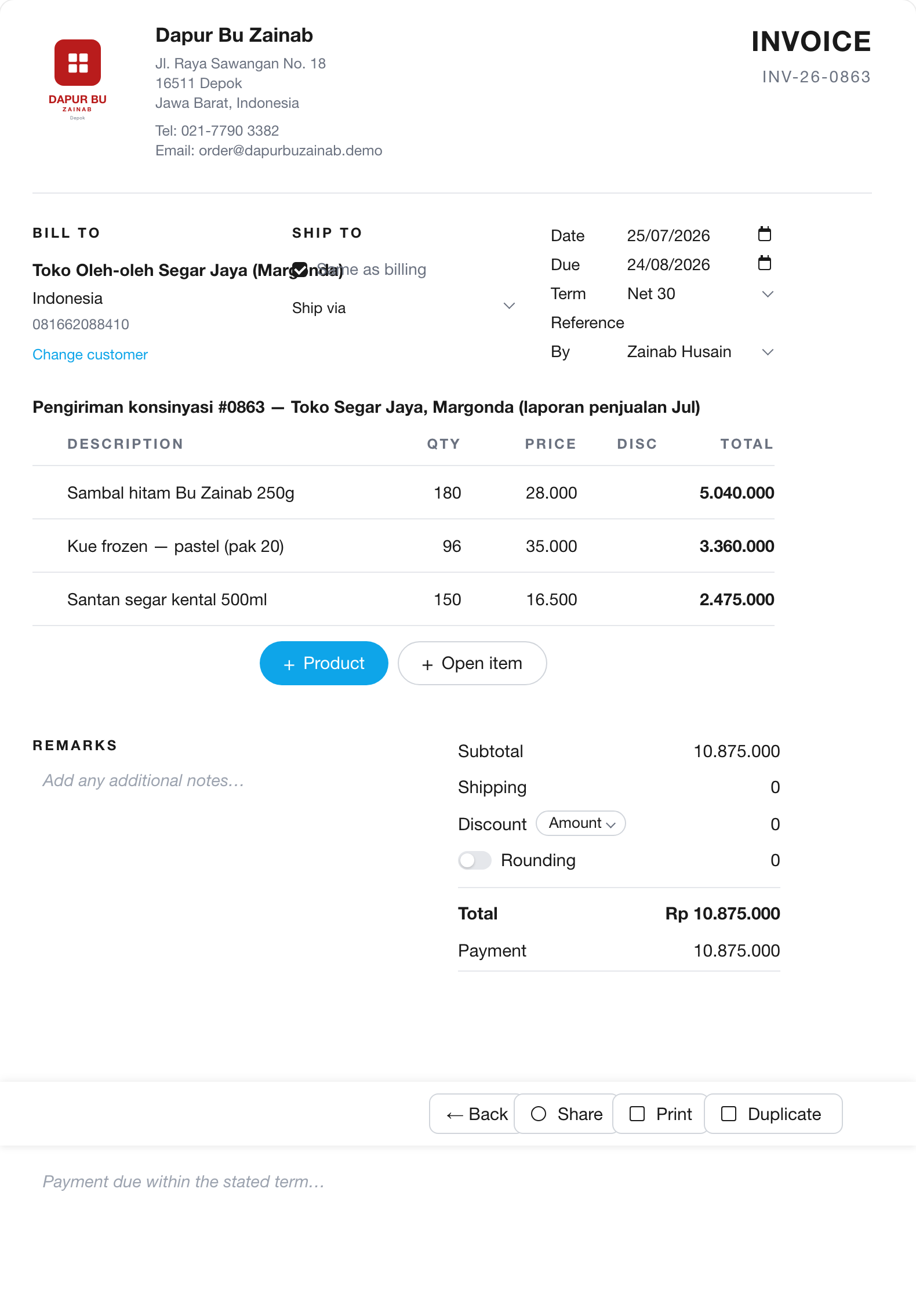 Siapa udah bayar, siapa masih ngutang — jelas, bukan dari ingatan