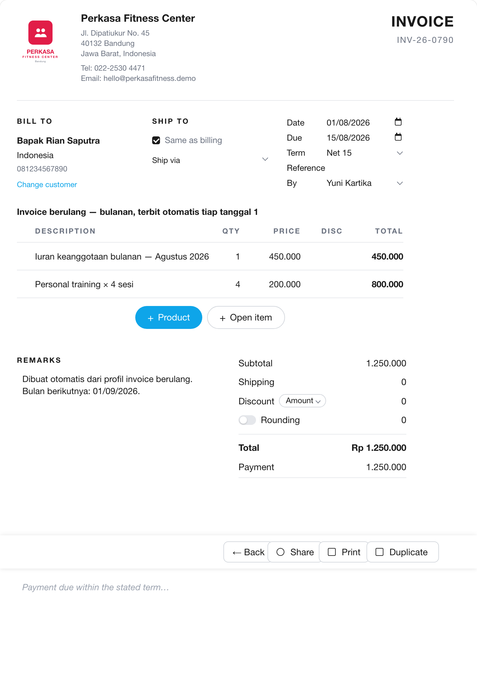 Renewal ngga perlu diinget-inget lagi — invoice keluar sendiri