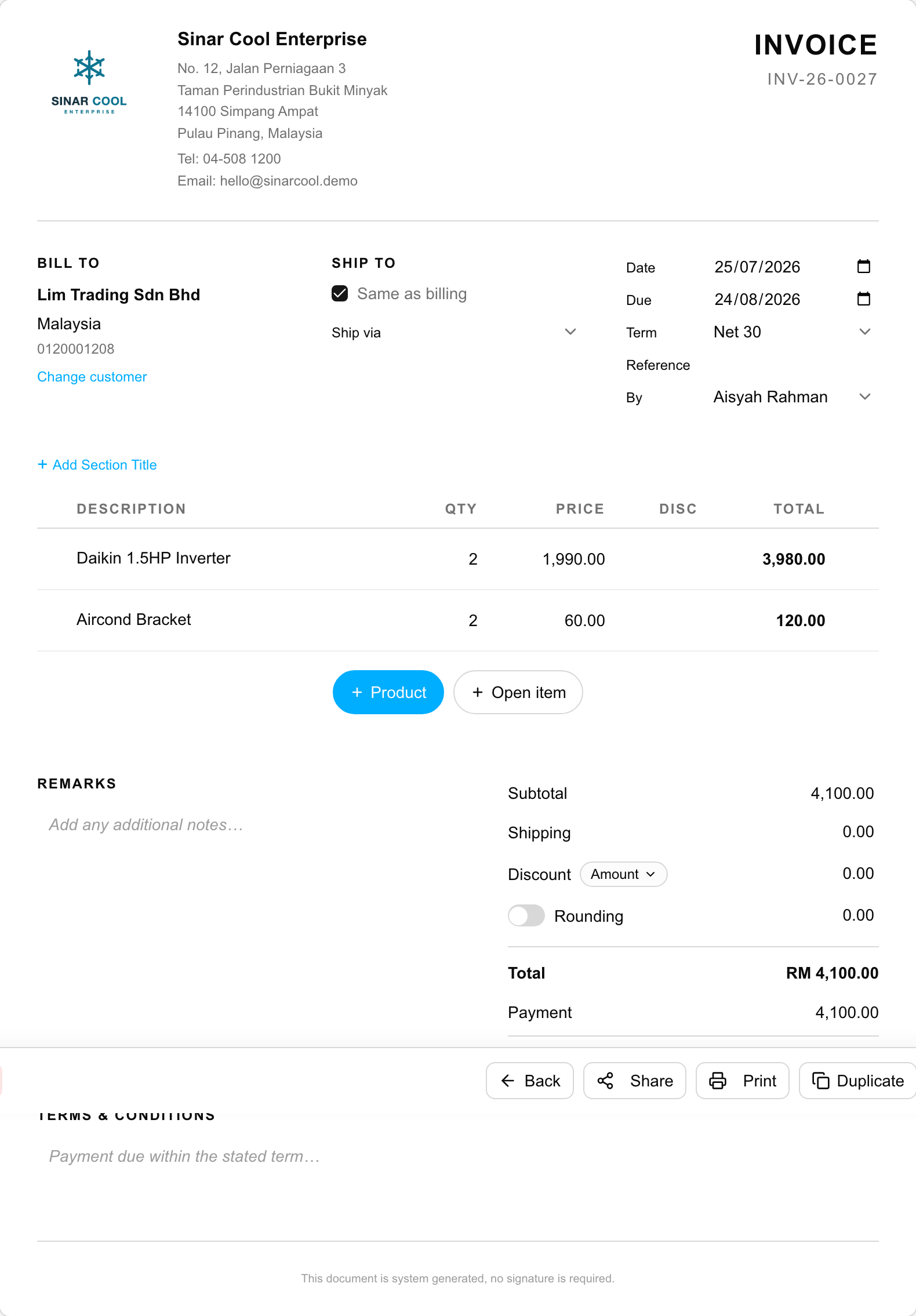 Invoice
