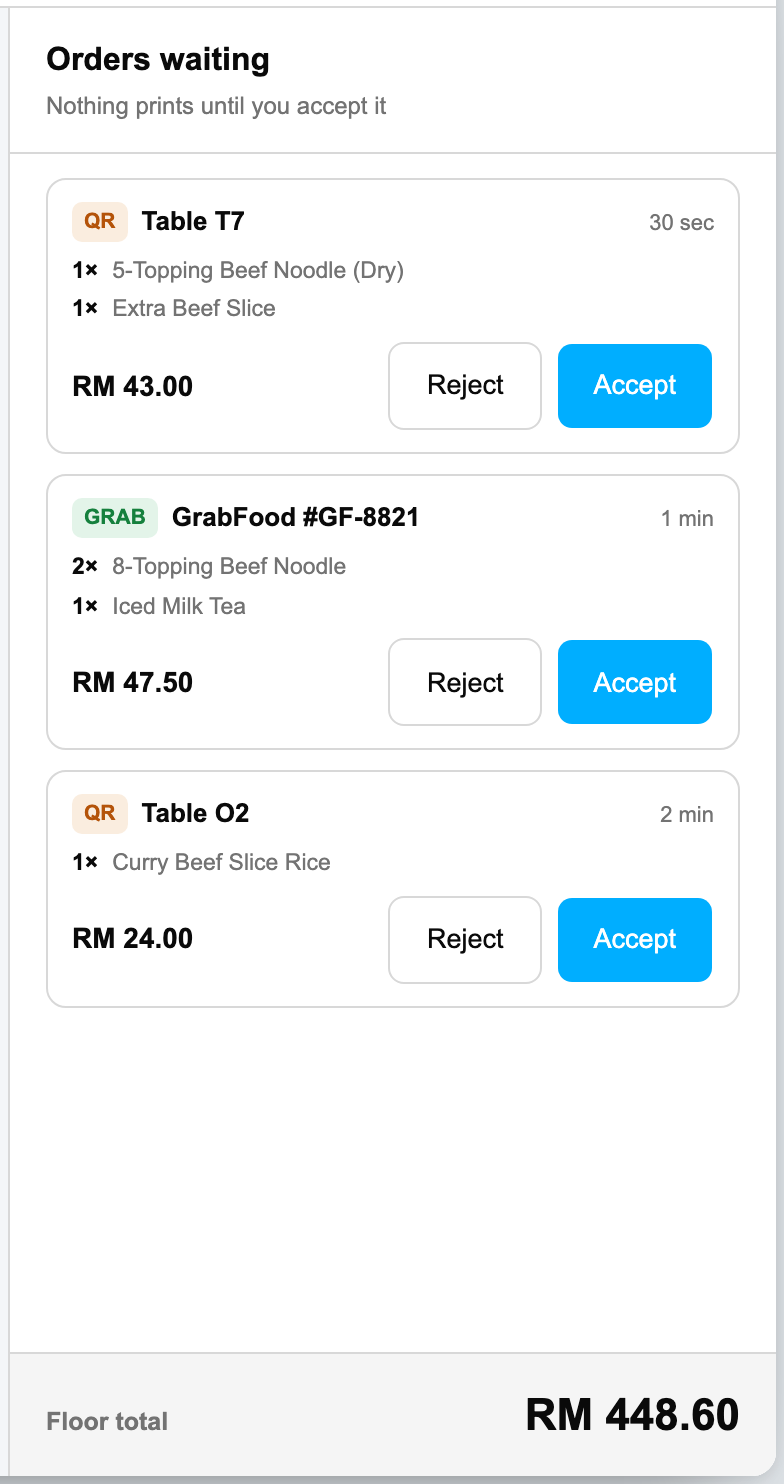 Stick up a QR code — the queue orders itself