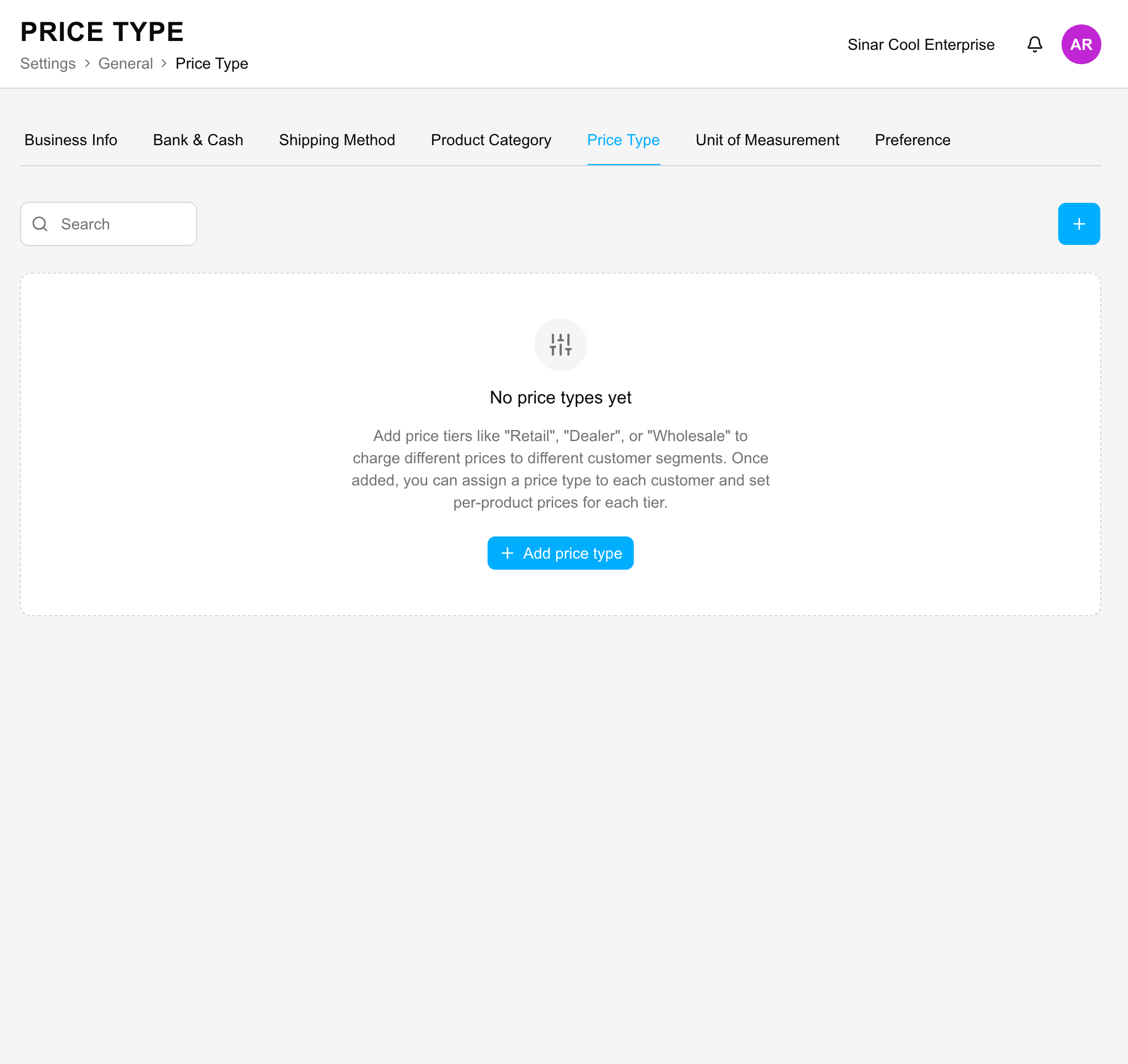 Price Type