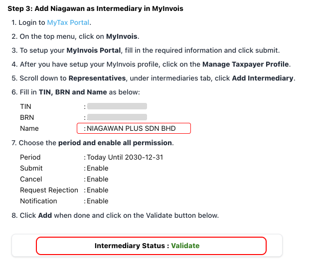 Niagawan Plus sebagai perantara e-invois yang dipercayai