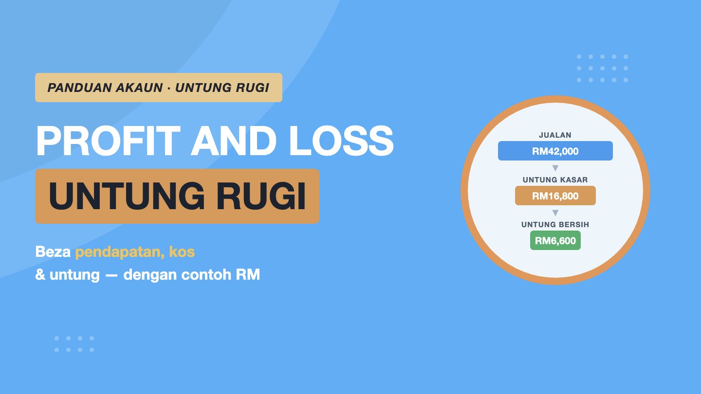 Profit and Loss (Untung Rugi): Beza Pendapatan, Kos dan Untung