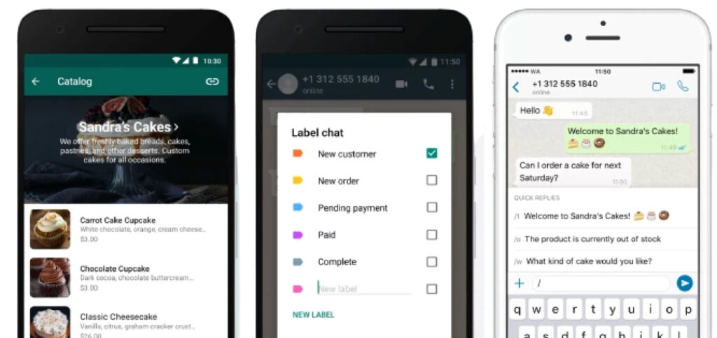 Ciri label pelanggan dalam WhatsApp Bisnes