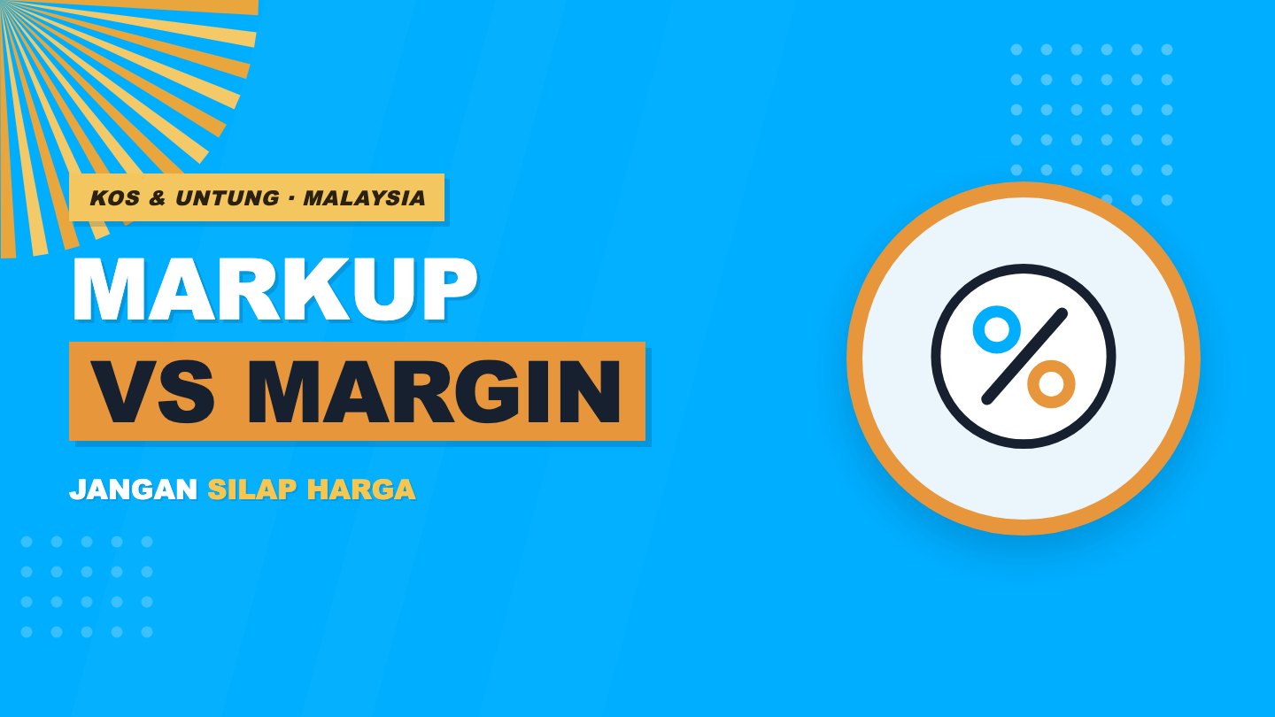 Beza Markup dan Margin Keuntungan: Formula, Contoh RM & Cara Kira Betul