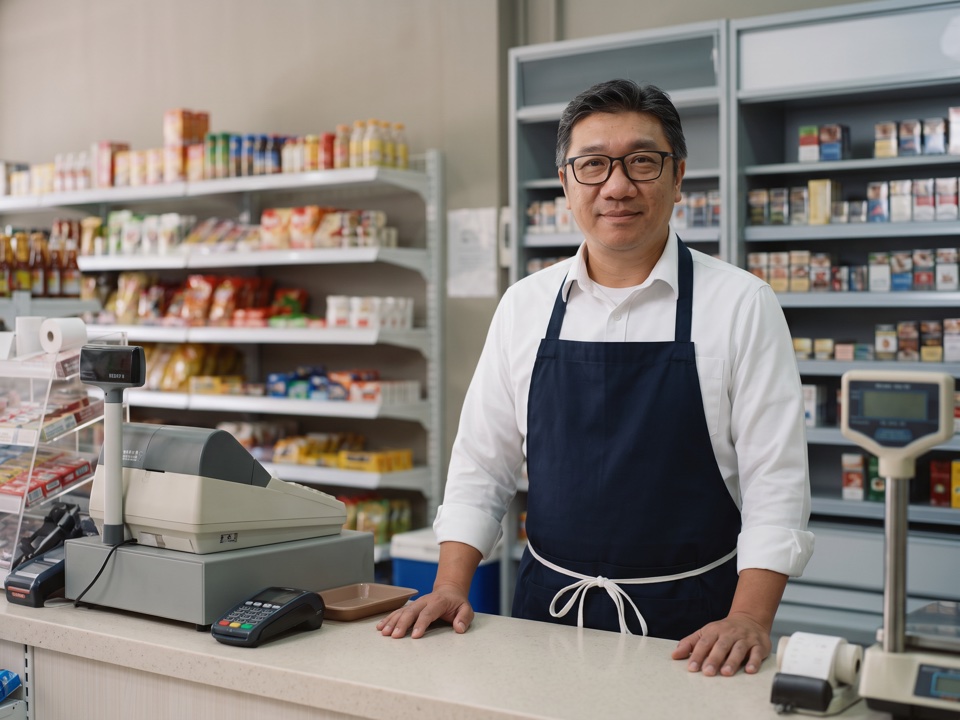 Your shop, from the first customer at eight to the real profit figure at close